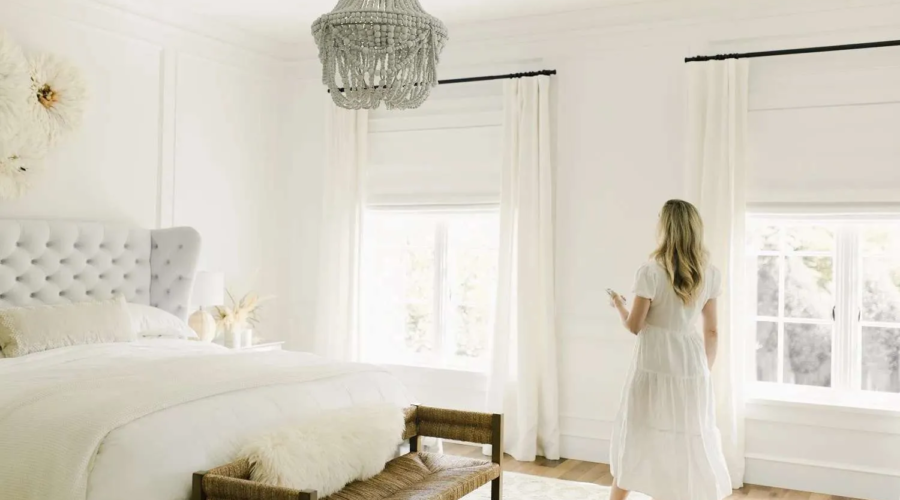 motorized window shade