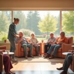 inviting senior community scene