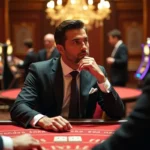 casino game session emphasizing strategic exit timing over entry