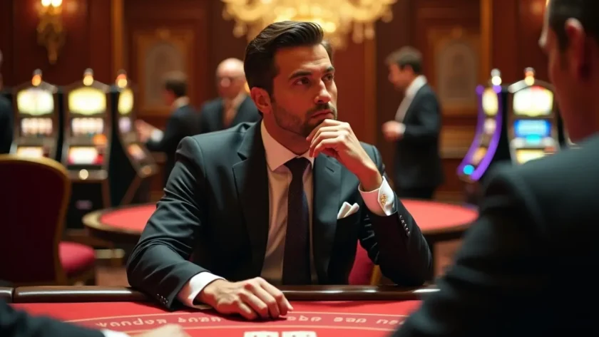 casino game session emphasizing strategic exit timing over entry