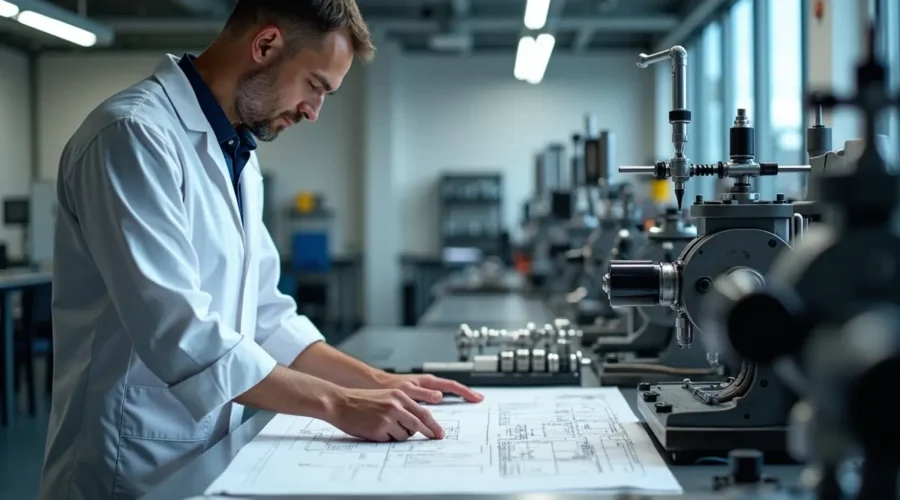 engineer developing innovative solutions to solve complex technical challenges