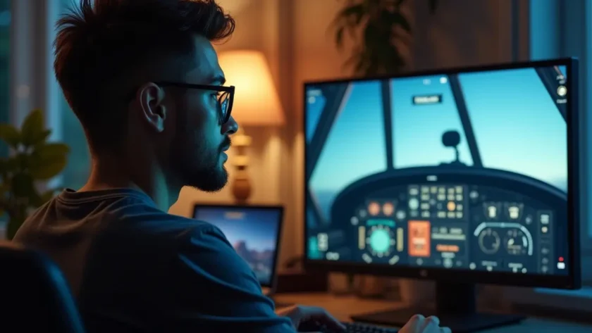 player watching aviator game interface with rising multiplier on screen