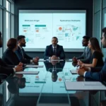 business executives planning successful merger and acquisition strategy together